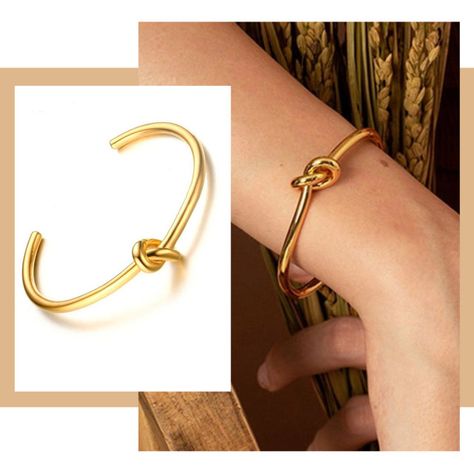 Trendy Round Circular Open Knot Cuff Bangle Bracelets For Women Elegant Goldcolor Jewelry Noeud Armband Pulseiras - Bangles - AliExpress Braid Cuffs, Open Bracelet, Knot Bangle, Open Bangle Bracelet, Bracelet Knots, Open Bangle, Cuff Bangle Bracelet, Knot Bracelet, Bracelets For Women