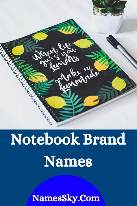 Looking for some collections of Notebook Brand Names? Well, you are on the right webpage. Here we have shared a lot of collections about this matter. So keep reading. @Notebook_profile @andreapannell @notebookstories @notebookbranding @thecaitlinkruse Brand Name Ideas Creative, Notebook Profile, Notebook Making, Brand Name Ideas, Notebook Business, Catchy Name, Reading Notebook, Catchy Names, Names Ideas