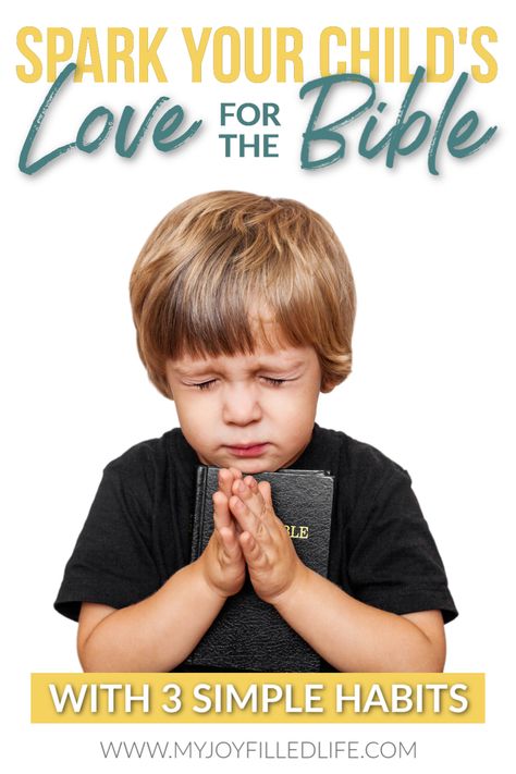 Do you want your kids to fall in love with the Bible? These 3 habits can help cultivate that desire & get children excited about God's word. #bible #kidbible #readthebible Bible Preschool, Verses For Kids, Simple Habits, Train Up A Child, How To Teach Kids, Bible Study Methods, Building Activities, Teachable Moments, Fun Songs