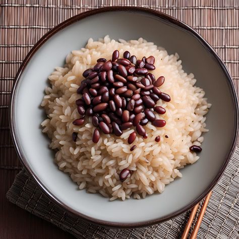 Brown Rice Dishes, Herbed Brown Rice, Basmati Brown Rice, Healthy Brown Rice, Rice Maker, Ice Cream Drinks, Adzuki Beans, Azuki Bean, Japanese Sweet Potato