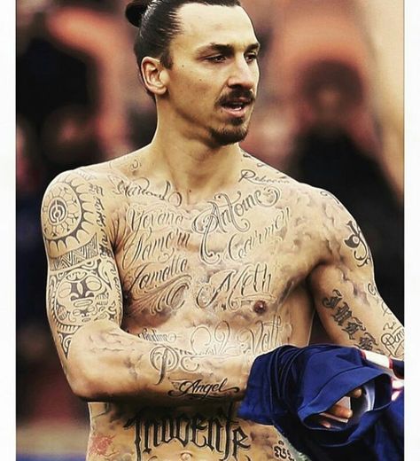 Ibrahimovic Tattoo, Travis Barker Tattoos, Rose Drawing Tattoo, Girl Back Tattoos, Zlatan Ibrahimovic, Music Festival Poster, Zlatan Ibrahimović, Music Tattoo, Music Tattoos