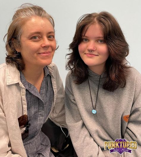 Matching mum and daughter nose piercings! 😭💕 📸 Tjs_stabz www.offyatree.com.au #Punktured #offyatree #nosepiercing #pierced #piercedandproud #piercinginspiration #piercednation #girlswithpiercings #mumanddaughter #piercingaustralia Matching Nose Piercing, Bridge Piercings, Mum And Daughter, Bridge Piercing, Nose Piercings, Facial Piercings, Nose Piercing, Cross Necklace, Piercings