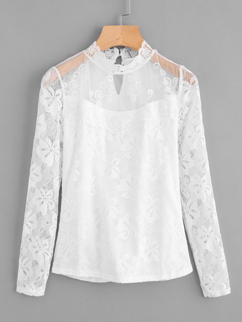 Lace Top Design, Black Lace Jacket, Abaya Style, Women White Blouse, Fancy Tops, Fashion Tops Blouse, Stylish Dresses For Girls, Denim And Lace, Women Blouses