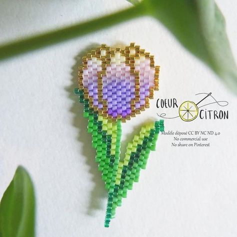 Miyuki Beads Pattern, Art Perle, Brooch Diy, Brick Stitch Pattern, Seed Bead Patterns, Bead Weaving Patterns, Seed Bead Tutorial, Beadwork Patterns, Beaded Crafts