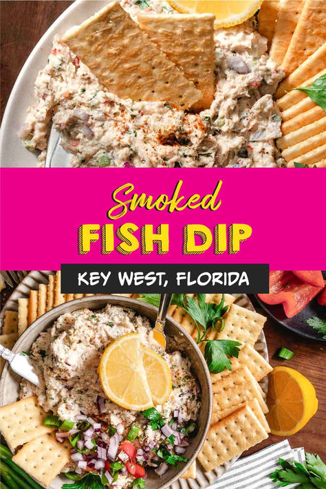 key west fish dip with crackers Smoked Kingfish Dip, Smoked Fish Dip Recipe Florida, Halibut Dip, Smoked Fish Dip Recipe, Marlin Recipes, Fish Dip Recipe, Smoked Trout Dip, Fish Dip, Florida Party