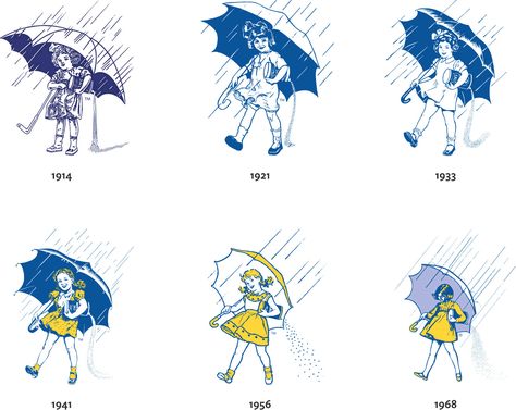 La niñita de la sal!  Reviewed: New Logo for Morton Salt by Addison &Pause for Thought Morton Salt Girl, Morton Salt, Umbrella Girl, Illustration Food, Old Quotes, Creative Packaging, Brand Marketing, New Logo, Halloween Girl