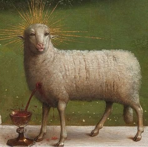 Van Eyck, Jan Van Eyck, Agnus Dei, Lamb Of God, Biblical Art, Catholic Art, Medieval Art, Sacred Art, Christian Art