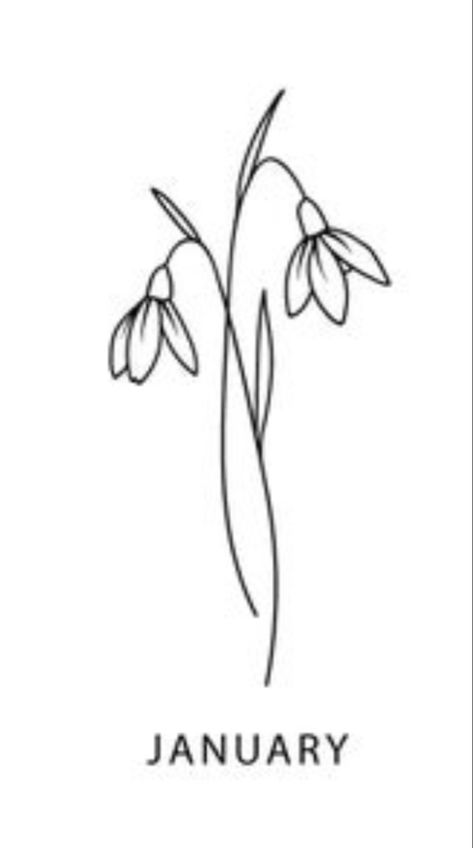 Snowdrop Flower Line Drawing, Snowdrop Doodle Simple, Small Snowdrop Flower Tattoo, Snow Drop Line Art, Snowdrop Line Tattoo, Tiny Snowdrop Tattoo, Simple Snowdrop Drawing, Snowdrop Flower Drawing Simple, One Line Snowdrop Tattoo