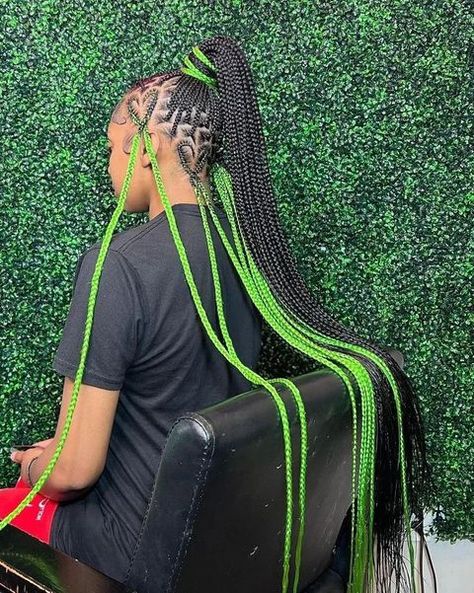 Braiders directory on Instagram: “Exciting?? 🌴💚🌱 peekaboo highlights (SWIPE)🔥👉 __Follow @braidersdirectory for more exquisite hairstylists in your…” Princess Braid, Protective Braids, Crochet Faux Locs, Peekaboo Highlights, Pretty Braids, Braided Hair Tutorial, Big Box Braids Hairstyles, Girl Hairstyle, Twist Braid