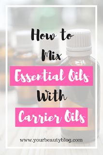 How to Make Essential Oil Roller Bottles - Everything Pretty Mixing Essential Oils With Carrier Oils, How Much Carrier Oil To Essential Oil, How To Mix Essential Oils With Carrier, How To Mix Essential Oils, Mixing Essential Oils, Carrier Oils For Essential Oils, Essential Oil Roller Bottle Recipes, Coconut Oil Lotion, Roller Bottle Recipes