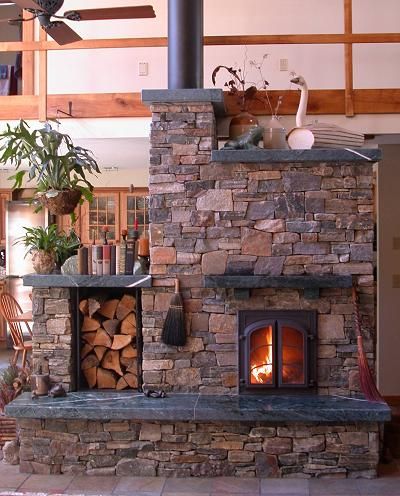 Masonry Heaters, Masonry Heater, Rocket Stoves, Stove Fireplace, Home Fireplace, The Fireplace, Wood Burning Stove, Stone Fireplace, Cabins In The Woods