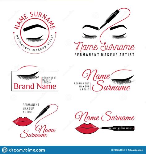 Permanent Makeup Logo Design, Makeup Line Art, Permanent Makeup Logo, Logo For Makeup, Lip Microblading, Microblading Logo, Makeup Artist Names, Makeup Logo Design, Ultra Beauty