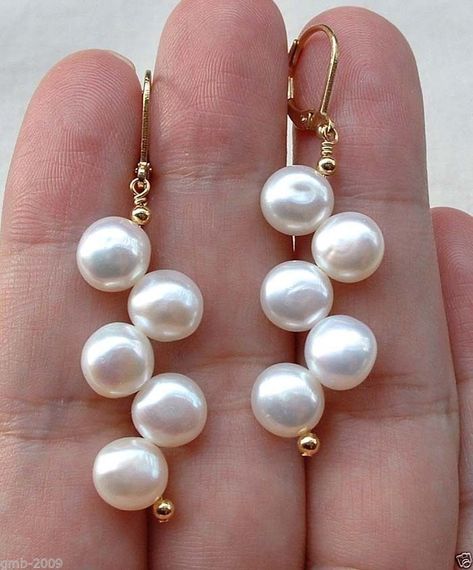 [SponsoredPost] 86 Pearl Earrings Handmade Hacks To Save 2023 #pearlearringshandmade Pearl Earrings Handmade, Earrings Diy Handmade, Beaded Earrings Diy, Silver Jewelry Design, Handmade Beaded Jewelry, Earrings Hoop, Handmade Wire Jewelry, Leverback Earrings, White Freshwater Pearl