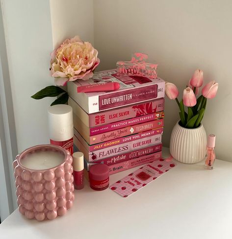 Who says you need to wait until Wednesday to post pink books 🎀🌷🍧💒💗🌸 QOTD: what are some hobbies you have besides reading? ~I love gaming just as much as I love reading however that’s not really something I show on this account 😂 I also really enjoy baking and gourmet cooking, anything I can put a lot of detail into and while it’s not a book hobby I do love photography and taking photos of my books. Woke up feeling a tad bit rough today, going to do a big reset and try and get myself feeli... Reading Bookshelf, Goosebumps Books, I Love Games, Deco Rose, Wild Love, Pink Books, Gourmet Cooking, Romance Readers, What Book