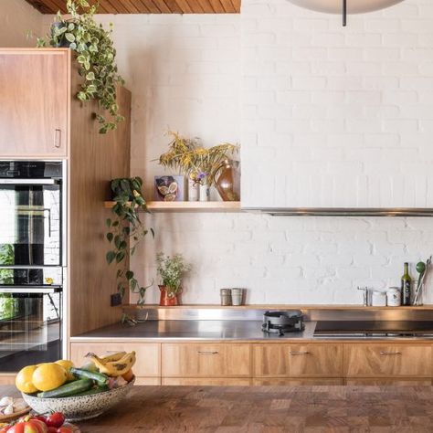 Timber Benchtop, 1930s Bungalow, Kitchen Benchtops, Recycled Brick, Recycle Timber, Timber Door, Timber Deck, Kitchen Extension, Bespoke Kitchens