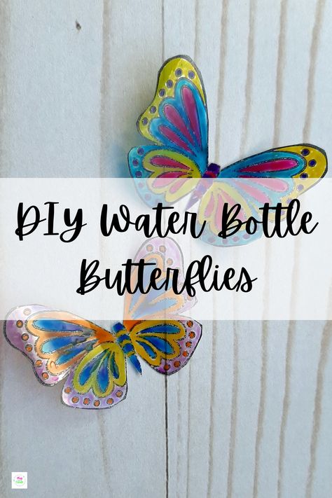 Water Bottle Art Projects, Water Bottle Crafts For Adults, Plastic Water Bottle Crafts, Butterfly Crafts For Adults, Plastic Bottle Butterflies, Plastic Butterfly Diy, Nature Butterfly Craft, Easy Flapping Butterfly Craft, Butterfly Plastic Bottle