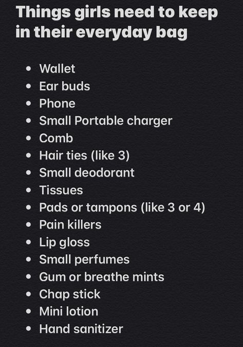 Things To Pack In A Mini Backpack, Stuff To Put In Your Mini Backpack, Mini Backpack Essentials, Middle School Essentials, School Emergency Kit, Middle School Survival, Best Backpacks, Everyday Bag Essentials, Girl Essentials