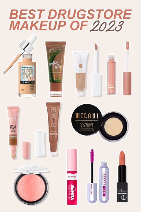 Here are the must-have drugstore makeup product releases of 2023 and elevate your beauty routine! Affordable and on-trend options that redefine your look without breaking the bank. Explore the best of the drugstore beauty aisle today and read the blog post to learn more! Drugstore Makeup 2023, Drugstore Makeup Products, Makeup 2023, Drugstore Hair Products, Best Drugstore Makeup, Makeup Product, Neutral Undertones, Diy Beauty Recipes, Color Corrector