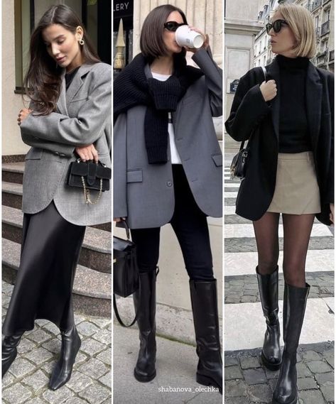 Flat Boots Outfit, Conference Outfit, Church Outfits, Nyc Fashion, Going Out Outfits, Flat Boots, Boots Outfit, Winter Looks, Winter Outfits