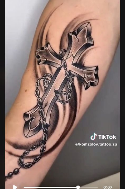 Simple Cross Tattoo For Men, Tattoo Cross Men, First Tattoo Ideas For Men Forearm, Roman Catholic Tattoos, Cross Tattoo Designs For Men, Polka Tattoo Designs, Jesus Tattoos, Cruz Tattoo, Unique Cross Tattoos