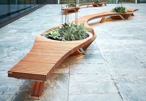 https://www.furniturefashion.com/botanic-twist-bench-collection-tf-urban/  A stunning bench that would grace any park or city center   #outdoors Cheap Patio Furniture, Urban Furniture, Street Furniture, Leisure Chair, Modern Bench, Furniture Outdoor, Outdoor Bench, Outdoor Life, Rustic Furniture