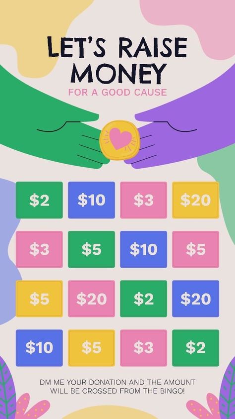 Colorful Fundraising Instagram Story Fundraising Instagram Post, Fundraising Bingo Board Instagram, Facebook Fundraising Ideas, Social Media Fundraising Post, Fundraising Social Media Posts, Fundraising Ideas For Sororities, Sorority Fundraising Ideas, Cmn Ideas, Sorority Fundraiser