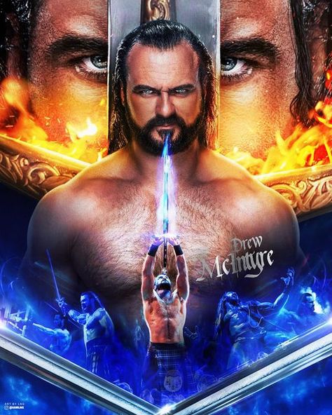 Drew Mcintyre Wallpaper, Wrestling Wallpaper, Wwe Drew Mcintyre, Drew Galloway, Roman Reigns Shirtless, Scottish Warrior, Wrestling Posters, Wwe Pictures, Best Physique