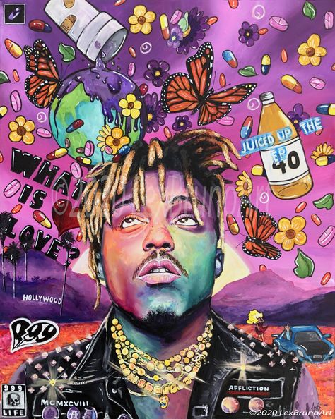 Juice Wrld Album Cover, Juice Wrld Rapper, Cover Drawing, Juice