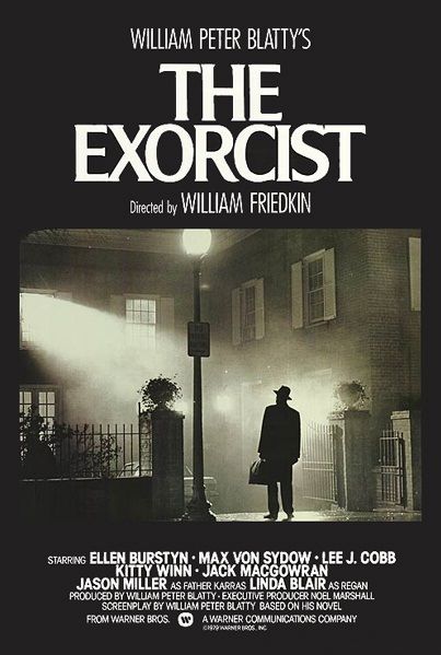 Exorcist The original movie poster...first scary movie I watched. Totally creeped me out. Old Style Movie Posters, Mass Movie, Movie Festival, Halloween Films, The Exorcist 1973, Vintage Films, Posters Ideas, Cult Horror, Posters Minimalist