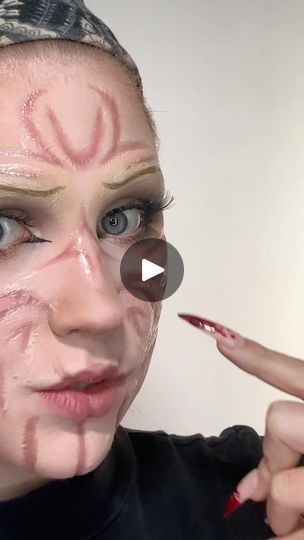 8.9K views · 2.2K reactions | Scarring makeup for the win 👏🏻 
Lip liner from @hudabeauty 
Rigid collodion from @mehronmakeup 
#makeup #halloweenmakeup #halloween #tutorial | Valeriya Rigid Collodion Makeup, Collodion Makeup, Collodion Scar, Scar Halloween Makeup, Rigid Collodion, Halloween Tutorial, Scarring, Lip Liner, Huda Beauty