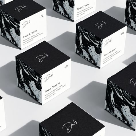 Monochrome Packaging, Print Design Trends, Black Packaging, Cosmetic Packaging Design, Perfume Packaging, Skincare Packaging, Cosmetic Design, Box Packaging Design, Brand Kit