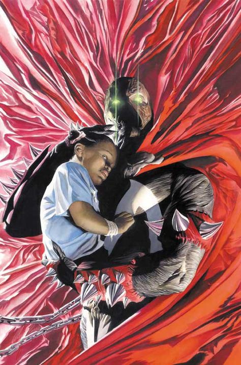 Alex Ross Artwork | Spawn #100 Alex Ross//Other Art/Alex Ross/ Comic Art Community GALLERY ... Spawn Comics, Alex Ross, Arte Dc Comics, Image Comics, Comic Book Artists, Comic Book Heroes, Superhero Art, Calabria, Comic Book Characters