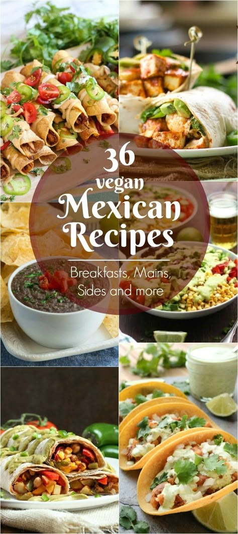 Resep Vegan, Recipes Sides, Vegan Mexican Recipes, Vegan Mexican, Breakfast Tacos, Protein Recipes, More Recipes, Breakfast Burritos, Mexican Recipes