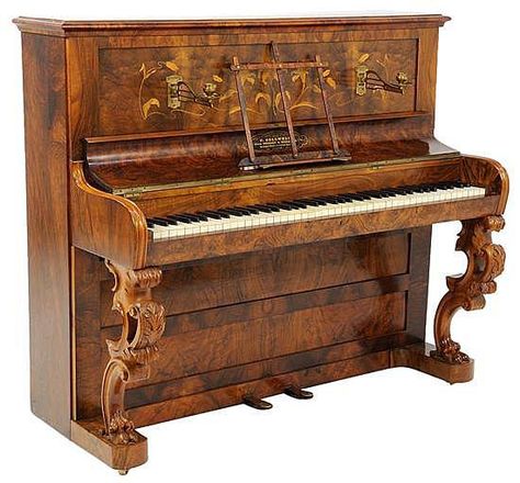 Collard & Collard Co. London, Upright Victorian Piano, mid 19th century Regency Piano, 1800s Furniture, Victorian Piano, Victorian Study, 19th Century London, Victorian Room, Antique Piano, Classical House, Old Pianos