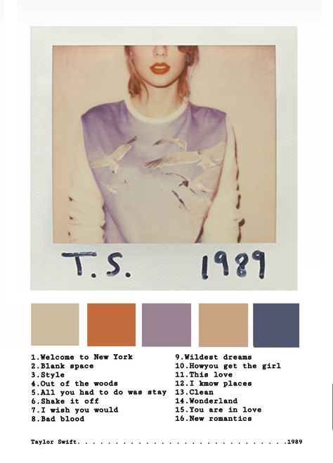 Taylor Swift Album Color Scheme, 1989 Taylor Swift Aesthetic Colors, 1989 Taylor Swift Colour Palette, Taylor Swift Debut Album Color Palette, Taylor Swift Eras Color Scheme, Taylor Swift Albums Colors, Eras Color Palette Taylor Swift, 1989 Taylors Version Color Palette, Taylor Swift Era Color Palette