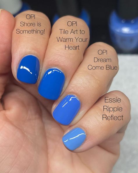 Larissa | 💥NEW from @opi 💥 “Dream Come Blue” shown at 2 coats This is not exactly blue, this is a purple-leaning blue… so a blurple maybe? The… | Instagram Opi Blue Purple Nail Polish, Blue Opi Dip Powder, Dream Come Blue Opi, Opi Dream Come Blue, Opi Blue Nails, Opi Blue Colors, Opi Blue Nail Polish, Opi Blue, Opi Nail Polish Colors