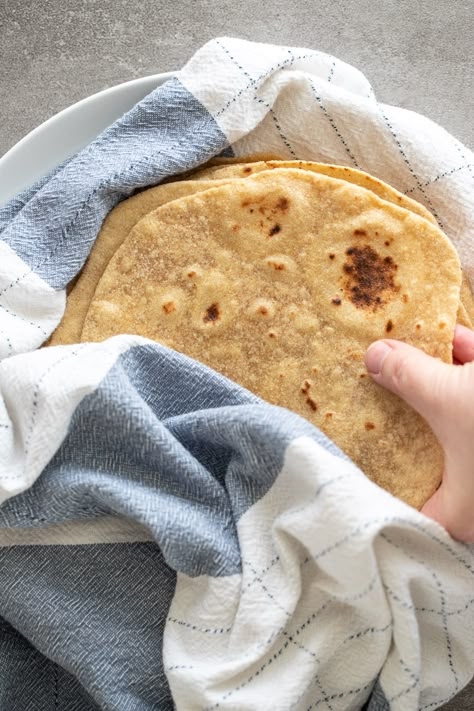 Kamut Tortilla Recipe - A Red Spatula Kamut Recipes, Sourdough Pizza Dough Recipe, Ancient Grains Recipes, Kamut Flour, Milled Flour Recipes, Healthy Tortilla, Fresh Milled Flour, Fresh Tortillas, Grain Mill