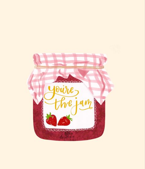 #oliviawilliams #procreate #berries #ipadpro #jam #art #artwork Jam Illustration Jar, Jam Jar Illustration, Jam Watercolor, Jam Illustration, Illustrator Ideas, Marmalade Jam, Cake Illustration, Strawberry Picking, Berry Jam