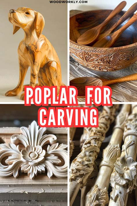 Wondering if poplar is good for carving? Learn about poplar wood's properties and best uses for carving projects. Read the full article for detailed insights! #Woodworking #PoplarWood #WoodCarving #DIYProjects #WoodProperties Carving Projects, Chainsaw Carving, Its Fine, Wood Carving Tools, Functional Kitchen, Carving Tools, Whittling, Kitchen Utensils, Wood Carving