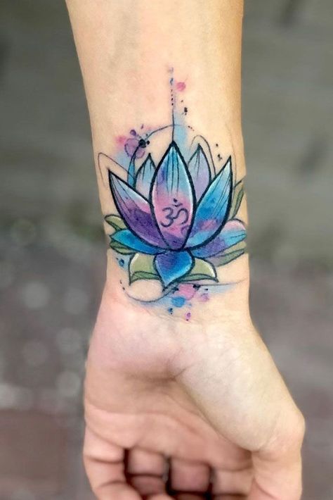 53 Best Lotus Flower Tattoo Ideas To Express Yourself | Page 6 of 12 Tattoo Buddhist, Lotus Flower Tattoo Wrist, Watercolor Lotus Tattoo, Simple Lotus Flower Tattoo, Lotus Flower Tattoo Meaning, Dotwork Tattoo Mandala, Lotusblume Tattoo, Small Lotus Flower Tattoo, Lotus Tattoos