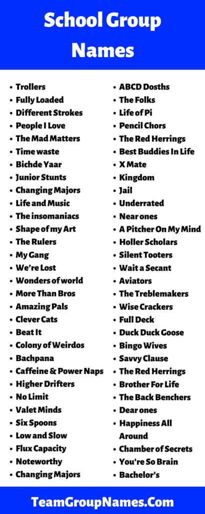 Are you in search of College Group Names? Then you’re in the appropriate place as a result of right here we acquire these lists of group names for college, classroom group names, class staff names, and lots of extra. So you’ll be able to simply decide a reputation from these lists in your faculty group. ... Read more College Group Names, Youth Group Names, Best Group Names, Group Chat Names, Kangaroo Court, College Classroom, Group Names Ideas, Group Names, Animal Collective