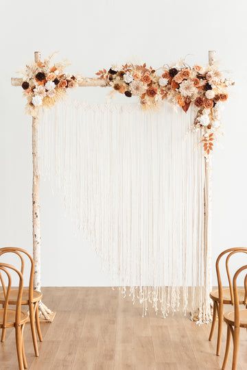 Ling’s moment features wedding arch flowers and artificial wreaths that complement your wedding decor. Browse our selection of custom, handmade pieces today. Dried Flower Arrangements Wedding Arch, Orange Floral Arrangements, Flower Arch Decor, Table Flower Decor, Lantern Flowers, Sweetheart Table Flowers, Wedding Brainstorming, Rose Ceremony, Ceremony Arbor