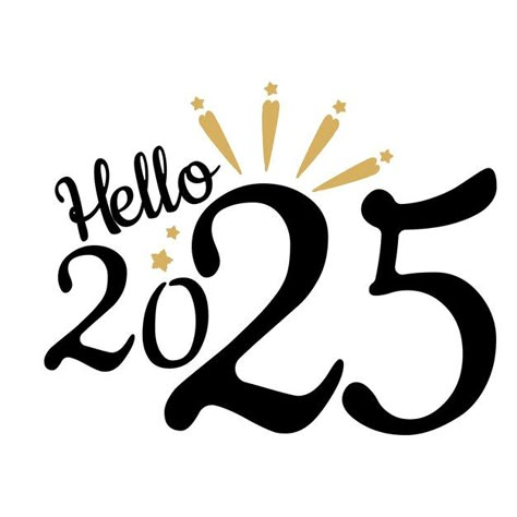 Hello 2025 hand drawn banner New year concept 2025 New Year Design, 2025 New Year, Happy New Year 2025, 2025 Logo, Drawn Banner, Hello 2025, New Year Quotes, New Year Svg, Happy New Year Banner