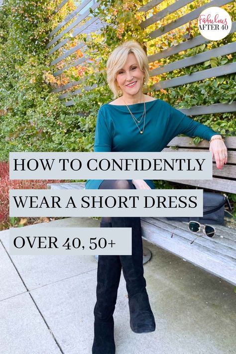 Fall Dress Short, How To Wear A Short Dress, Dress With Tights Outfit Winter, What Shoes To Wear With Knee Length Dress, Shoes To Wear With Short Dresses, What To Wear Under Short Dress, Party Dresses For Women Over 40, Winter Shoes With Dresses, What Jewelry To Wear With Dress Neckline