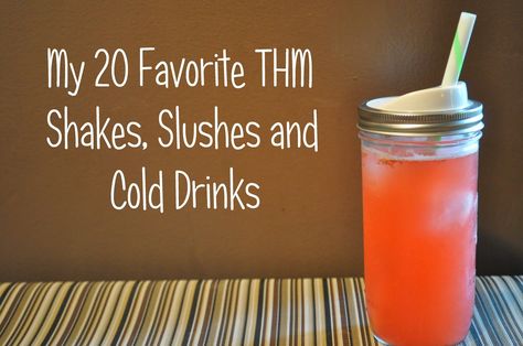 My 20 Favorite THM Shakes, Slushes and Cold Drinks - 20 shakes that fit with the Trim Healthy Mama way of eating. Thm Shakes, Thm Smoothies, Trim Healthy Mama Drinks, Trim Healthy Mama Recipe, Trim Healthy Recipes, Trim Healthy Mama Plan, Trim Healthy Momma, Smoothie King, Low Carb Drinks