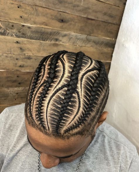 Cornrow Braids Men Short Hair, Mens Braids Hairstyles With Fade, Mens Braids Designs, Cool Braids For Men, Fish Bone Braids Men, Fade With Braids Men, Male Braid Styles Cornrows, Freestyle Cornrows Braids Men, Cornrow Braid Styles Men