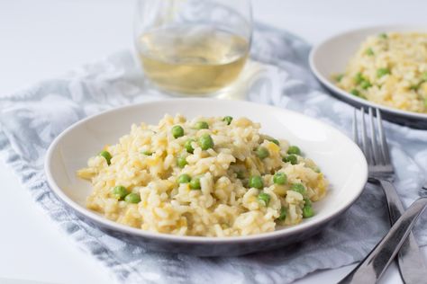 Easy Baked Leek and Pea Risotto Best Risotto, How To Make Risotto, Weekend Cooking, Risotto Recipes, Cooking Lessons, Idee Pasto Sano, Rice Dishes, Wheat Free, Ravioli