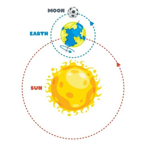 Sun Movement, Earth Moon Sun, Earth Moon And Sun Model, Earth Orbit Around The Sun, Sun Distance From Earth, Earth Sun And Moon, Funny Quotes Wallpaper, Centrifugal Force, Sun And Earth