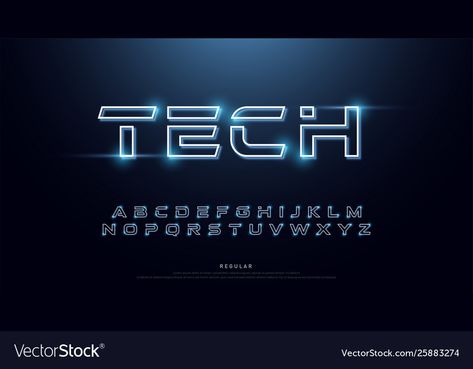 Logo Design Futuristic, Futuristic Typography Design, Branding Mood Board Inspiration, Neon Font, Futuristic Typography, Neon Typography, Space Font, Space Concept, Match Font