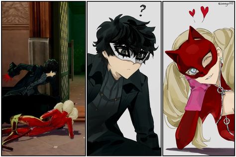 Ann X Joker, Persona 5 Ann, Persona Five, Japan Winter, Persona 5 Anime, Lets Play A Game, Female Protagonist, Persona 4, 5 Anime